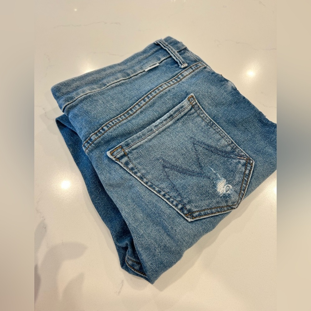 Mother High Waisted Ankle Fray Sz 29